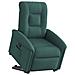 Poltrona Alzapersona Reclinabile Verde Scuro in Tessuto - Foto miniatura 1