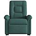 Poltrona Alzapersona Reclinabile Verde Scuro in Tessuto - Foto miniatura 4