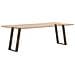 Gambe per tavolo da pranzo a forma di U 2 pz in acciaio naturale 50x(72-73) cm - Foto miniatura 8