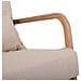 Divano In Legno Imbottito Color Panna 122x85x74h - Foto miniatura 5