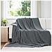 Coperte da Pile 6 pcs Grigio scuro 240 x 270 cm Panno - Foto miniatura 2