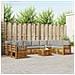 Set divani con cuscino 11 pcs Grigio Naturale e Chiaro - Foto miniatura 2