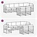 Set divani con cuscino 8 pcs Grigio Naturale e Chiaro - Foto miniatura 7