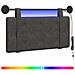 Testiera sospesa Con luce LED Nero PU Antico - Foto miniatura 1