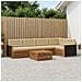Set di divani da esterno 6 pcs Naturale e Beige 79 x 79 x 37 cm - Foto miniatura 2