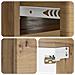 Mobiletto da notte a muro con cassetto 2 pcs Rovere Artigianale - Foto miniatura 8