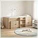 Struttura Letto Loft con Mobile con porta 3 pz Rovere Sonoma - Foto miniatura 2