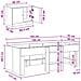 Struttura Letto Loft con Mobile con porta 3 pz Rovere Sonoma - Foto miniatura 7