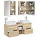 Set di mobili per il bagno 5 pcs Rovere Sonoma - Foto miniatura 3