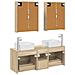Set di mobili per il bagno 5 pcs Rovere Sonoma - Foto miniatura 8