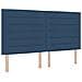 Letto con contenitore e materasso Blu 180 x 200 cm Velluto - Foto miniatura 4