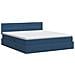 Letto con contenitore e materasso Blu 180 x 200 cm Velluto - Foto miniatura 8