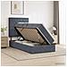 Letto con contenitore LED e materasso Grigio Scuro 90 x 190 cm - Foto miniatura 2