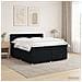 Letto box spring con materasso Nero 140 x 190 cm Tessuto - Foto miniatura 4