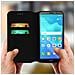 Custodia Flip Book Cover Huawei Y5 2018 E Honor 7s Porta-carte - Nero - Foto miniatura 1
