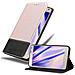 Custodia Compatibile Con Samsung Galaxy A5 2015 In Oro Rosato Nero - Coperchio Protettiva Con Chiusura Magnetica, Funzione Stand E Tasca Per Le Carte - Foto miniatura 1