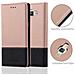 Custodia Compatibile Con Samsung Galaxy A5 2015 In Oro Rosato Nero - Coperchio Protettiva Con Chiusura Magnetica, Funzione Stand E Tasca Per Le Carte - Foto miniatura 4