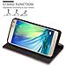 Custodia Compatibile Con Samsung Galaxy A5 2015 In Oro Rosato Nero - Coperchio Protettiva Con Chiusura Magnetica, Funzione Stand E Tasca Per Le Carte - Foto miniatura 7