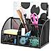 Desk Organizer Desk Tidy Mesh Titolare Penna Multifunzionale Organizzatore Ex348 - Nero - Foto miniatura 1