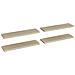 Scaffali A Parete 4 Pz Rovere 90x23,5x3,8 Cm In Mdf - Foto miniatura 2
