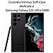 Custodia Tpu Silicone Lite Cover Soft-case Per Samsung Galaxy S22 Ultra S908 Porpora - Foto miniatura 2