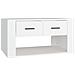 Tavolino Da Salotto Bianco 80x50x40 Cm In Legno Multistrato - Foto miniatura 2