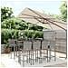 Set Bar Da Giardino 9 Pz Con Cuscini In Polyrattan Grigio - Foto miniatura 1