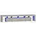 Mobile Porta Tv Con Luci Led Grigio Cemento 230x36,5x40 Cm - Foto miniatura 2