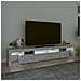 Mobile Porta Tv Con Luci Led Grigio Cemento 230x36,5x40 Cm - Foto miniatura 3