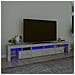 Mobile Porta Tv Con Luci Led Grigio Cemento 230x36,5x40 Cm - Foto miniatura 1