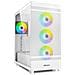 Case Rebel C50 RGB Full Tower ATX / Micro-ATX / Mini-ITX 3 Porte USB 3.1 Colore Bianco (Finestrato) - Foto miniatura 1