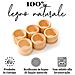 Set Di 6 Portatovaglioli In Legno Decorativi Per Tavola - Foto miniatura 1