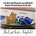Set Di 6 Portatovaglioli In Legno Decorativi Per Tavola - Foto miniatura 3