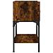 Comodino Rovere Fumo 40,5x31x60 Cm In Legno Multistrato - Foto miniatura 3
