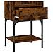 Comodino Rovere Fumo 40,5x31x60 Cm In Legno Multistrato - Foto miniatura 8