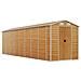 Capanno Giardino Marrone Chiaro 191x725x198cm Acciaio Zincato - Foto miniatura 2