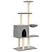 Albero Per Gatti Con Tiragraffi In Sisal Grigio Chiaro 145 Cm - Foto miniatura 1
