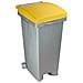 Bidone Con Ruote Per Raccolta Differenziata 80 Lt Tata Ics - Yellow - Foto miniatura 1