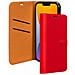 Custodia Per Iphone 14 Plus Folio Wallet Con Linguetta Magnetica, Rosso - Foto miniatura 1