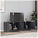 Mobili Tv 2 Pz Antracite 67x39x44 Cm In Acciaio - Foto miniatura 9