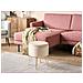 Pouf Contenitore Silas Velluto Beige Chiaro - Foto miniatura 1