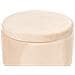 Pouf Contenitore Silas Velluto Beige Chiaro - Foto miniatura 7