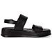 Black Casual Open Sandals Sandali Pelle Scarpe Donna Nero Eu 39, 1-28238-42 001 - Foto miniatura 3