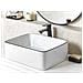 Lavabo Bagno Ceramica Bianco E Nero 49 X 38 Cm Xert - Foto miniatura 1