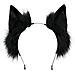 Fascia Per Orecchie Da Volpe - Accessorio Per Costume Da Cosplay Anime Black - Foto miniatura 1
