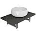 Set Mobili Da Bagno 2 Pz Ceramica Grigio - Foto miniatura 1
