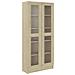 Armadietto Vetrina Rovere Sonoma 82,5x30,5x185 Cm Multistrato - Foto miniatura 1