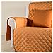 Copridivano Modern Modern Salvadivano In Microfibra Colore Arancio Misura 4 Posti - Foto miniatura 3