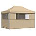 Tendone per Feste Pieghevole Pop-Up con 4 Pareti Beige - Foto miniatura 5