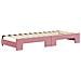 Divano Letto Estraibile con Cassetti Rosa 80x200 cm Velluto - Foto miniatura 8